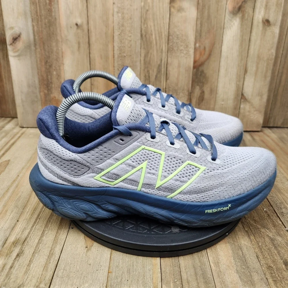 New Balance Fresh Foam X 1080 v11 Mens size 8 Grey Navy Blue Running Shoes